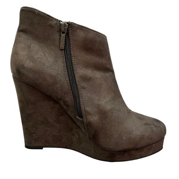 Michael Antonio Brown Wedge Boots Size 10 - Picture 4 of 10